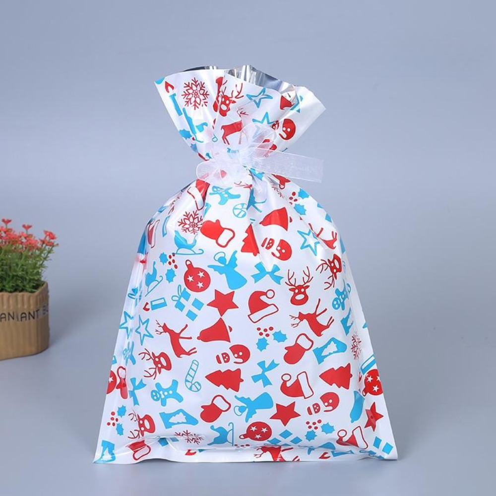 BowLift | Christmas Gift Bag Set Reusable Foil Holiday Wrapping Bags