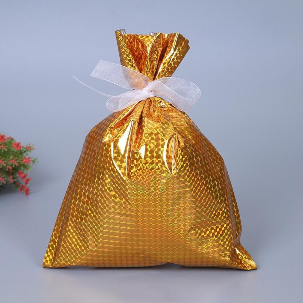BowLift | Christmas Gift Bag Set Reusable Foil Holiday Wrapping Bags