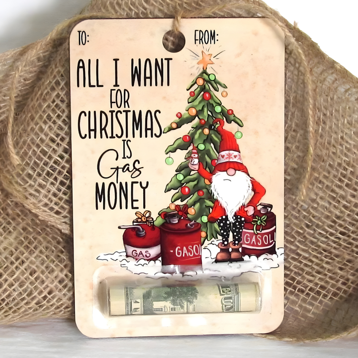 BowLift | Christmas Money Holder Wooden Gift Card Ornament Decoration