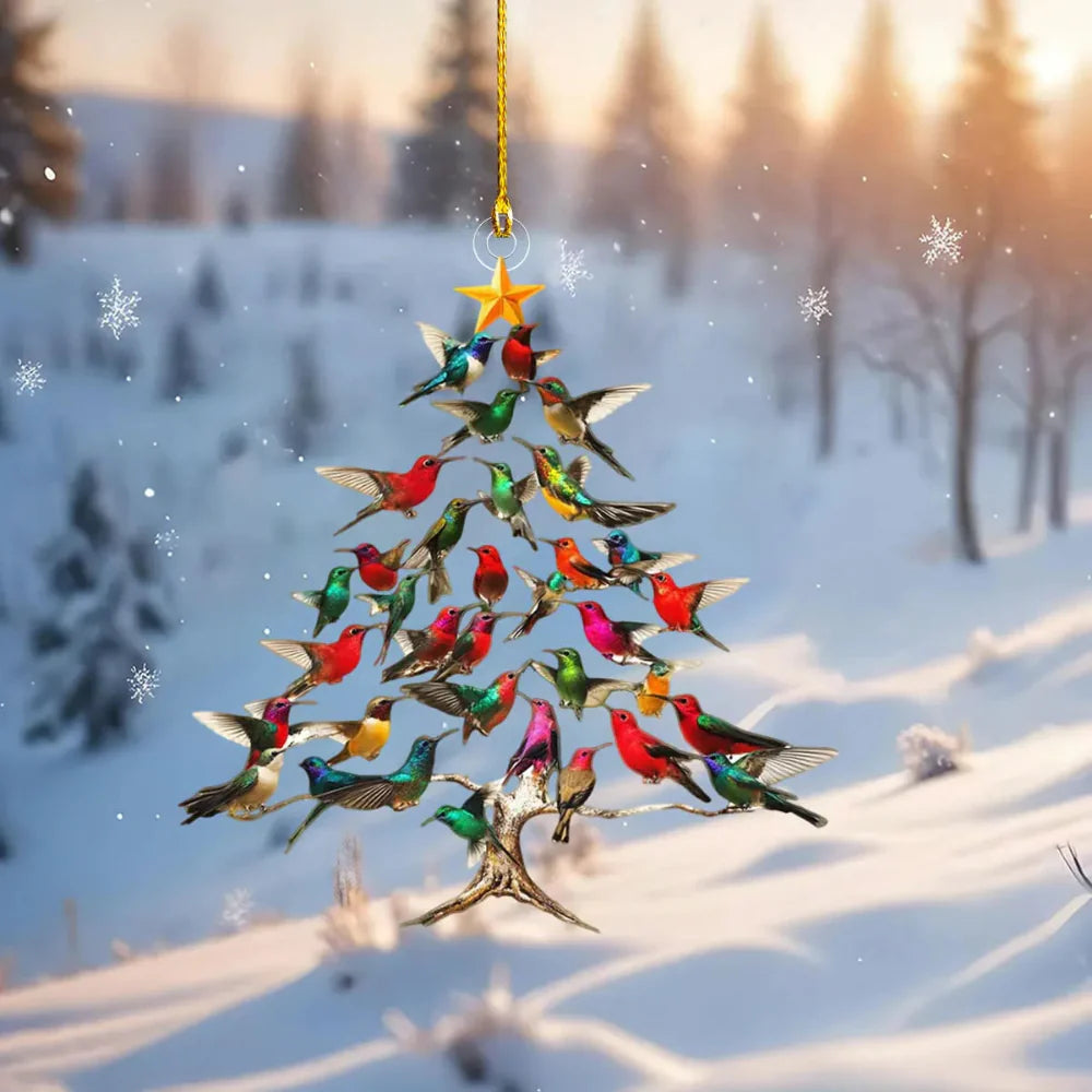 BowLift | Christmas Ornament Bird Tree Hanging Decoration Holiday Display