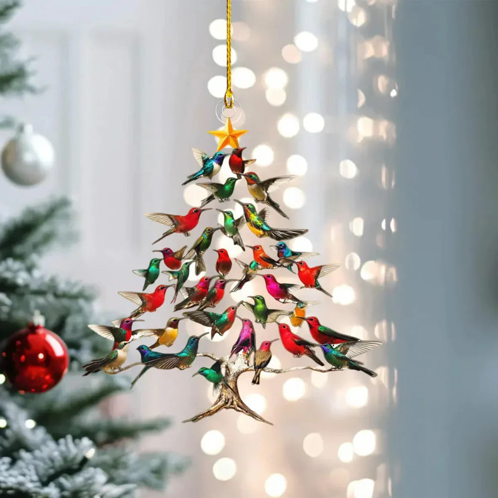 BowLift | Christmas Ornament Bird Tree Hanging Decoration Holiday Display