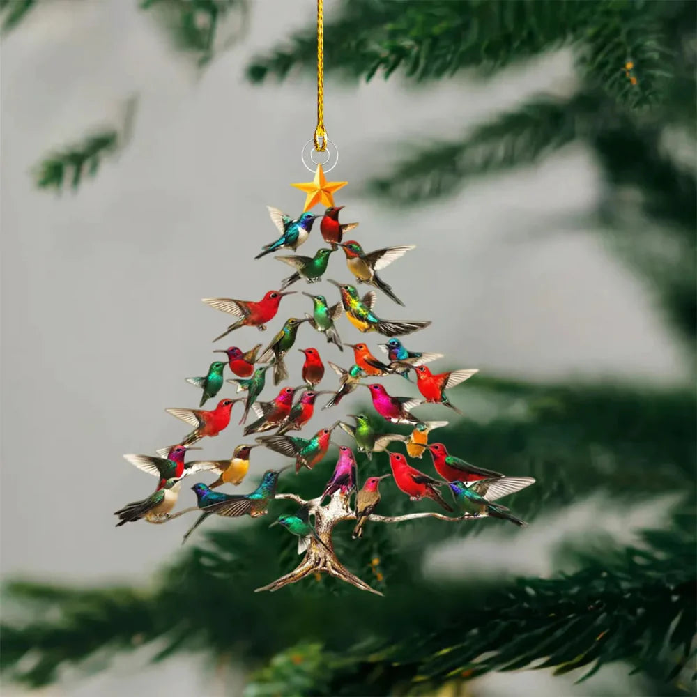 BowLift | Christmas Ornament Bird Tree Hanging Decoration Holiday Display