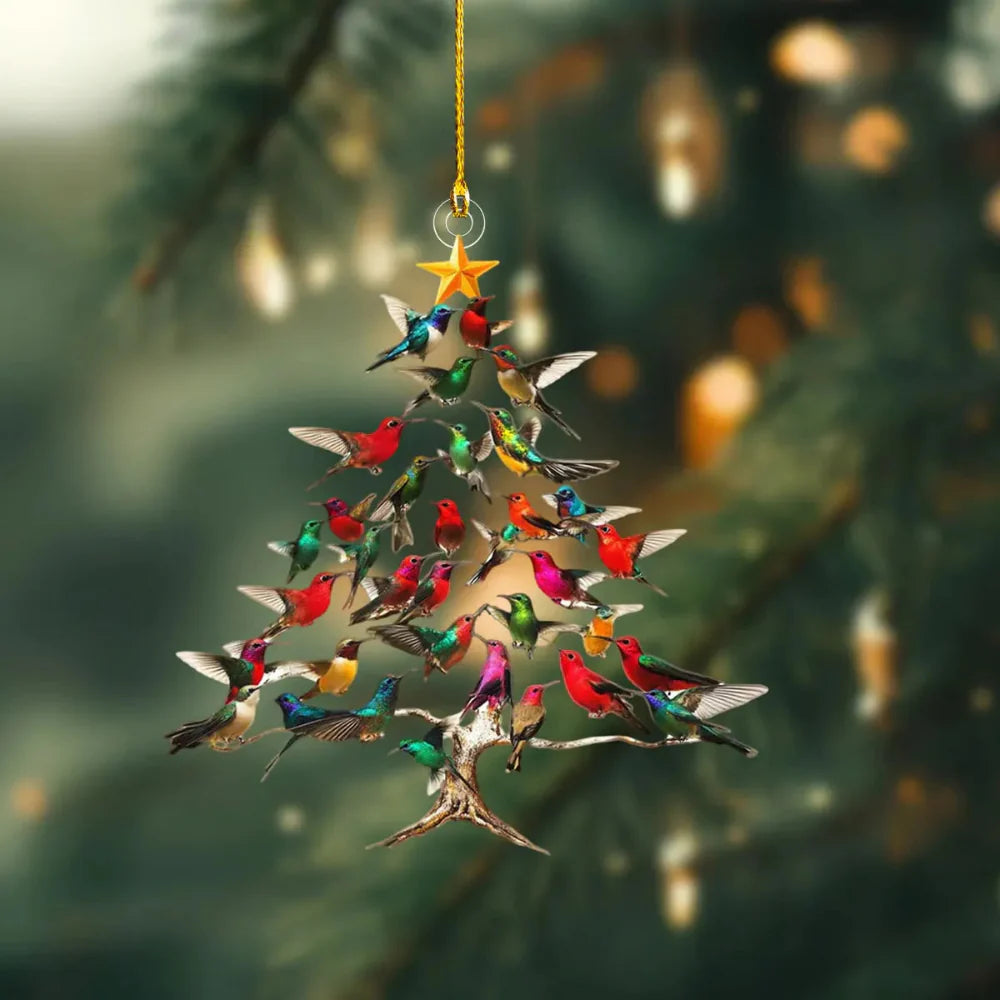 BowLift | Christmas Ornament Bird Tree Hanging Decoration Holiday Display