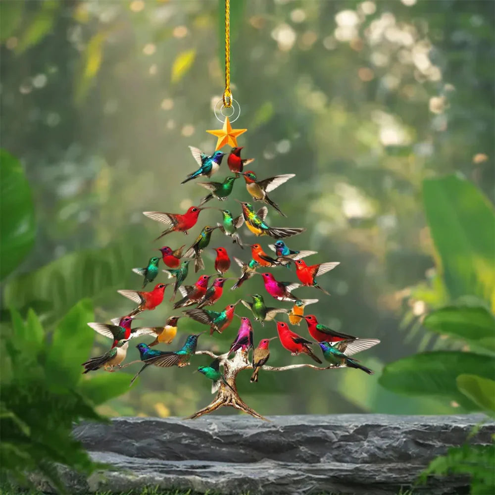 BowLift | Christmas Ornament Bird Tree Hanging Decoration Holiday Display