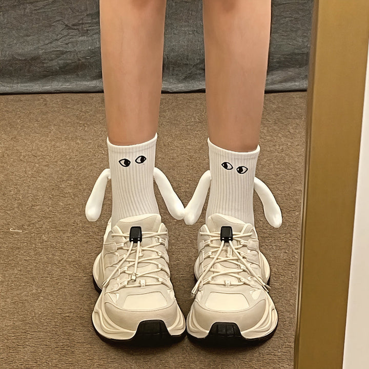 BowLift | Christmas Stockings Funny Socks Couple Hand-Holding Cozy Gift