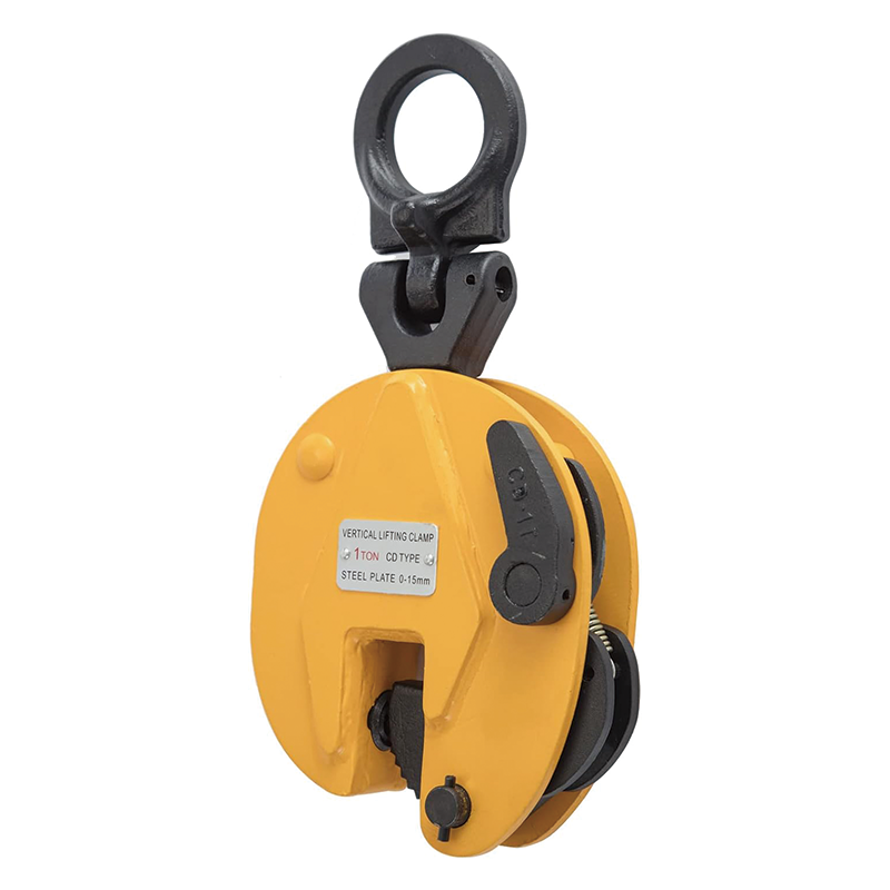 BowLift | 1T Vertical Plate Clamp 2200LBS Plate Clamp Jaw Opening up to 0.6'' Steel Plate Lifting Clamp for Vertical Lifting and Transporting Yellow