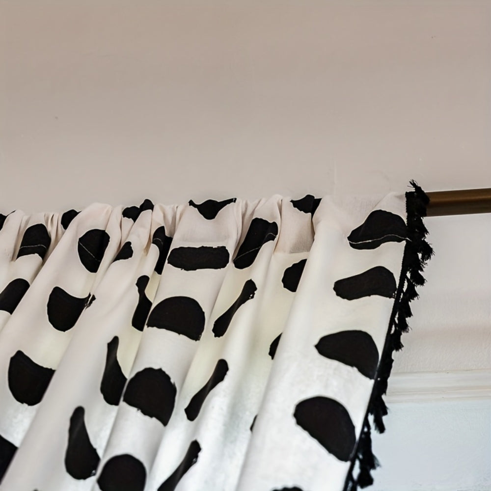 BowLift | Chic Polka Dot Tassel Window Curtain
