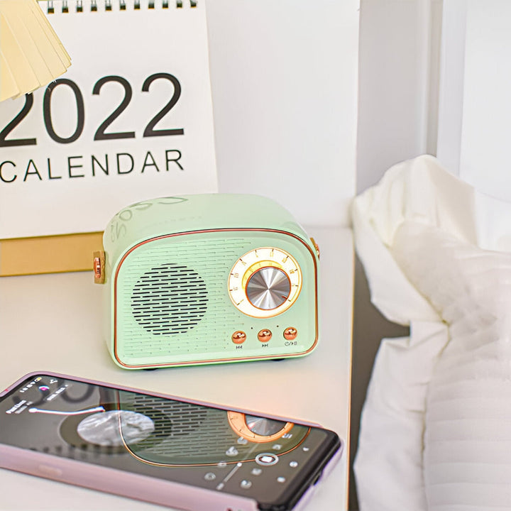 BowLift | Retro Bluetooth Speaker in Vintage Radio Design with Wireless Sound System