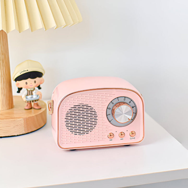 BowLift | Retro Bluetooth Speaker in Vintage Radio Design with Wireless Sound System