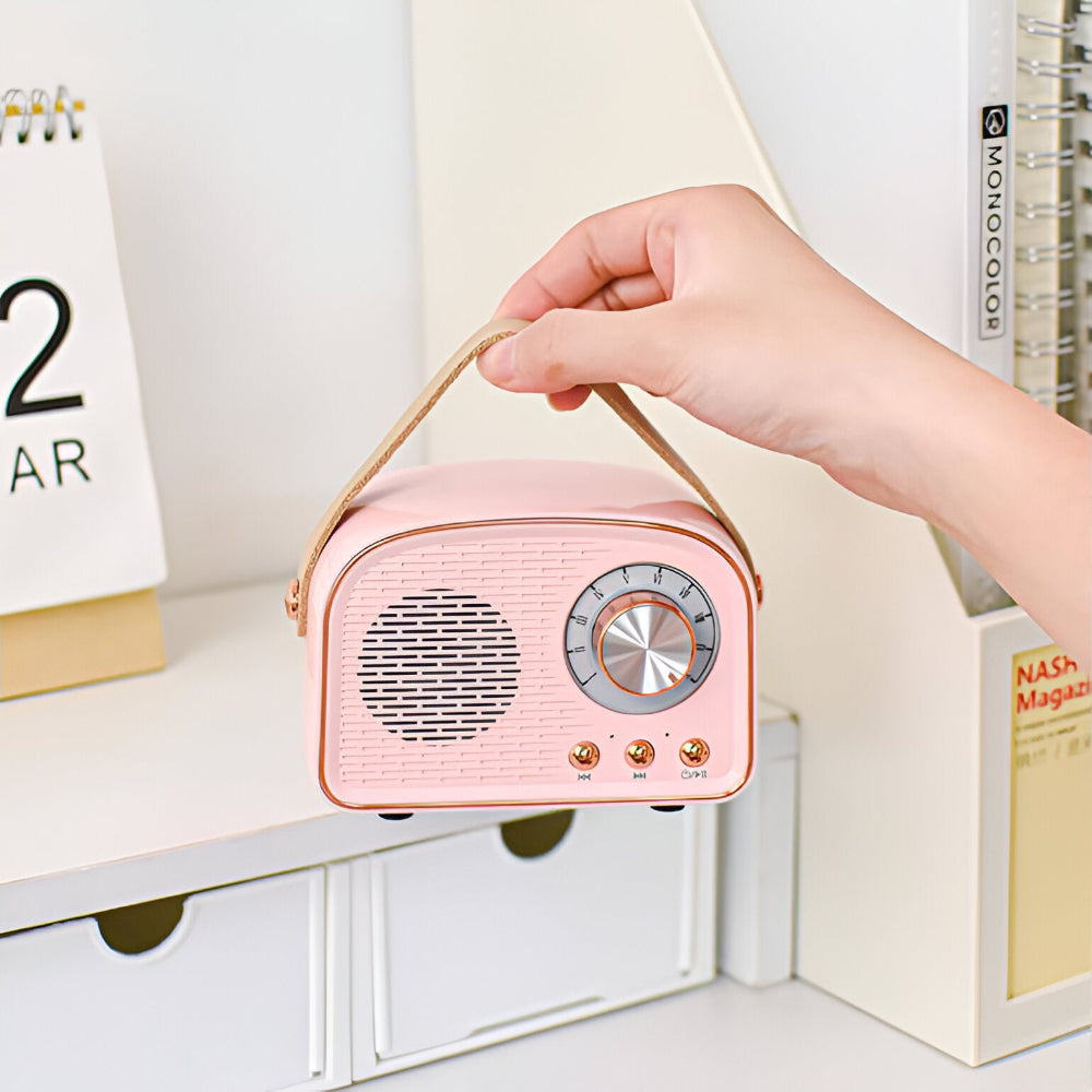 BowLift | Retro Bluetooth Speaker in Vintage Radio Design with Wireless Sound System