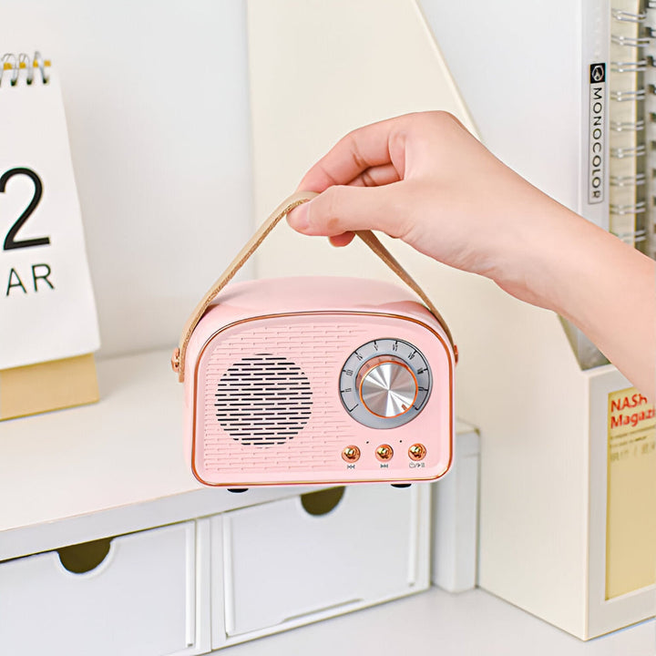 BowLift | Retro Bluetooth Speaker in Vintage Radio Design with Wireless Sound System