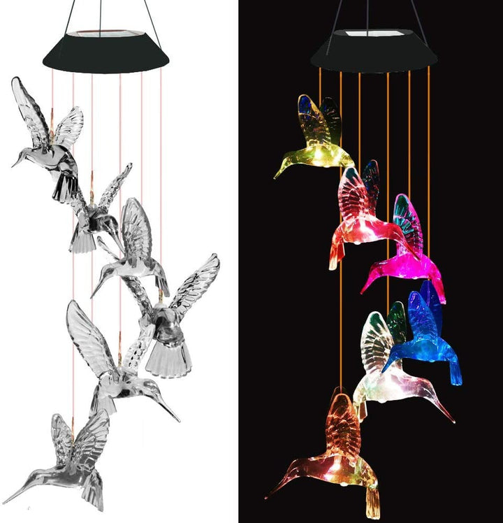 EnchantedGlow - Solar LED Garden Lighting Hummingbird Bowlift
