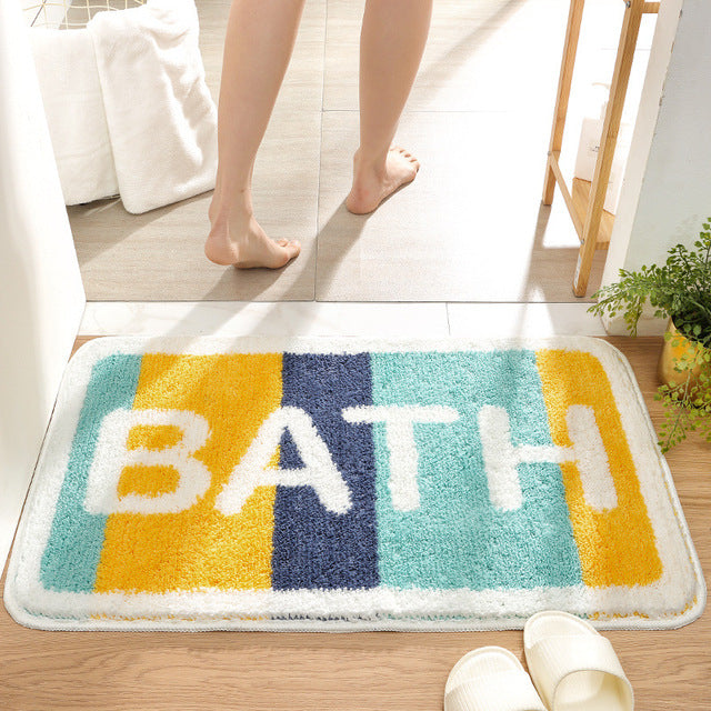 Colorful and Soft Mats – Non-Slip Bath Mats for Bathroom and Entrance Area | Bowlift