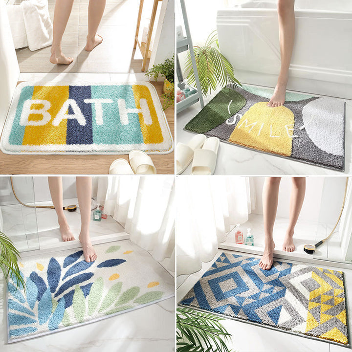 Colorful and Soft Mats – Non-Slip Bath Mats for Bathroom and Entrance Area | Bowlift