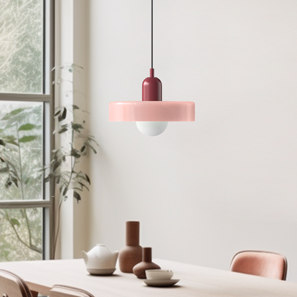 BowLift | Bauhaus Inspired Colourful Glass Pendant Light