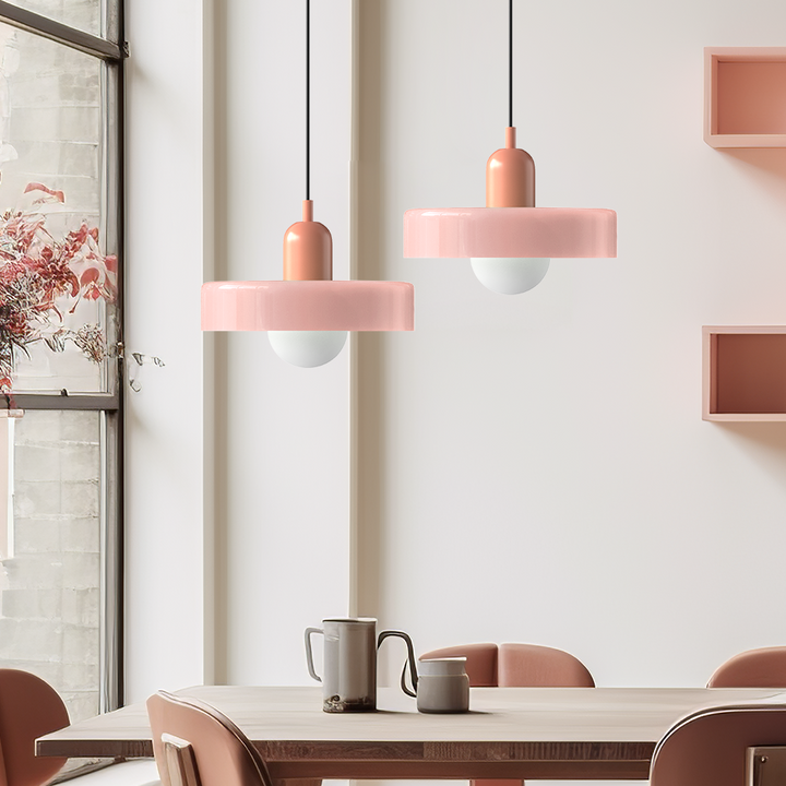 Bauhaus Colorful Glass Pendant Lamp - Modern Design Lamp for Living Room and Dining Room | Bowlift