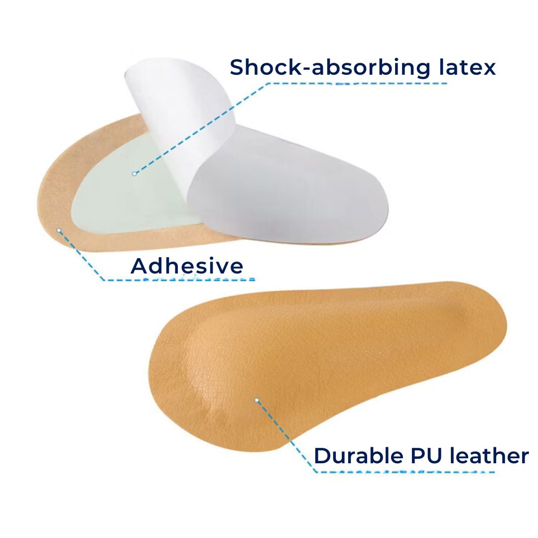 ComfortPad Front Foot Cushioning Relief | for Metatarsalgia Ball of Foot - Pain Shock Absorption - Daily Comfort for High Heels Bowlift