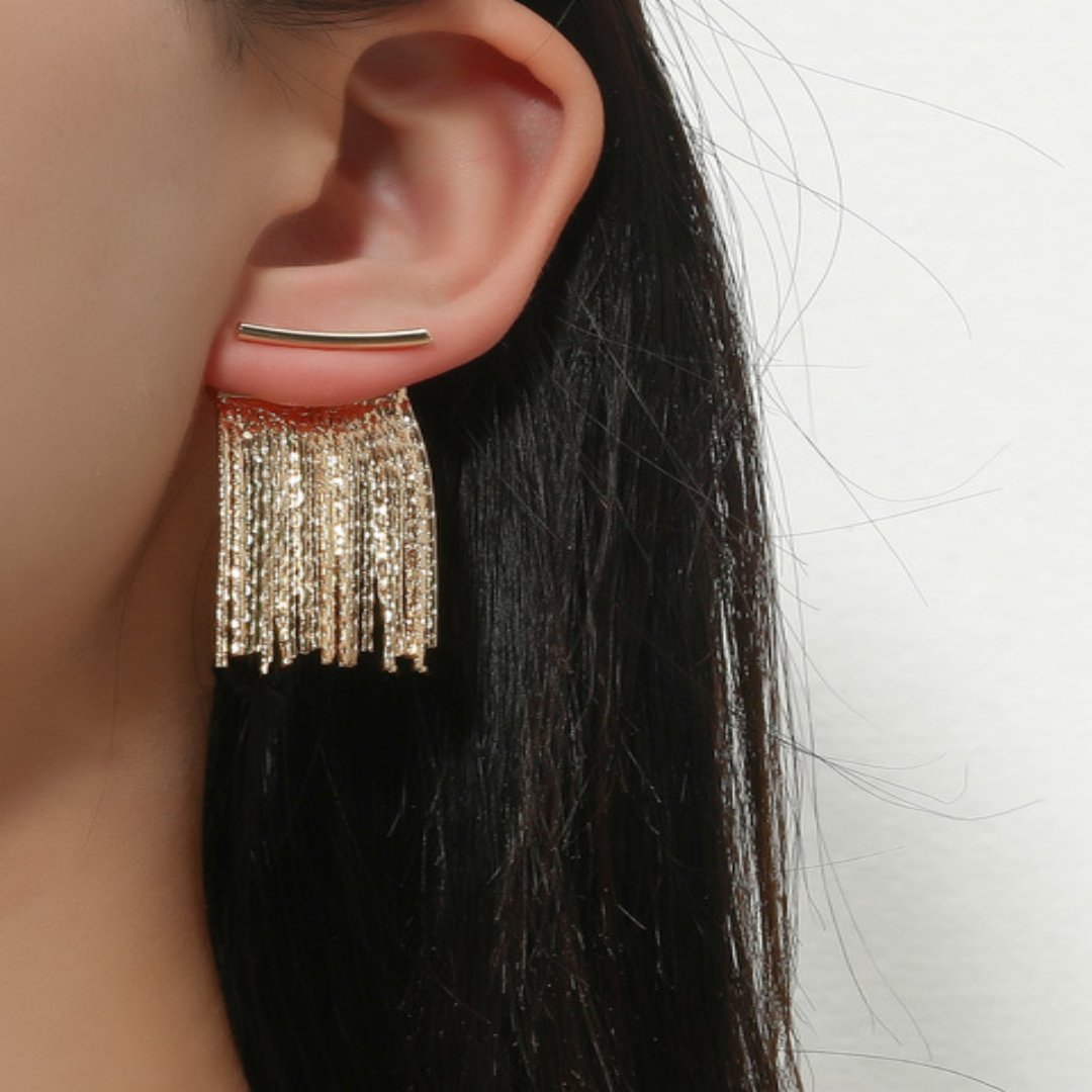 BowLift | Golden Shining City Tassel Earring