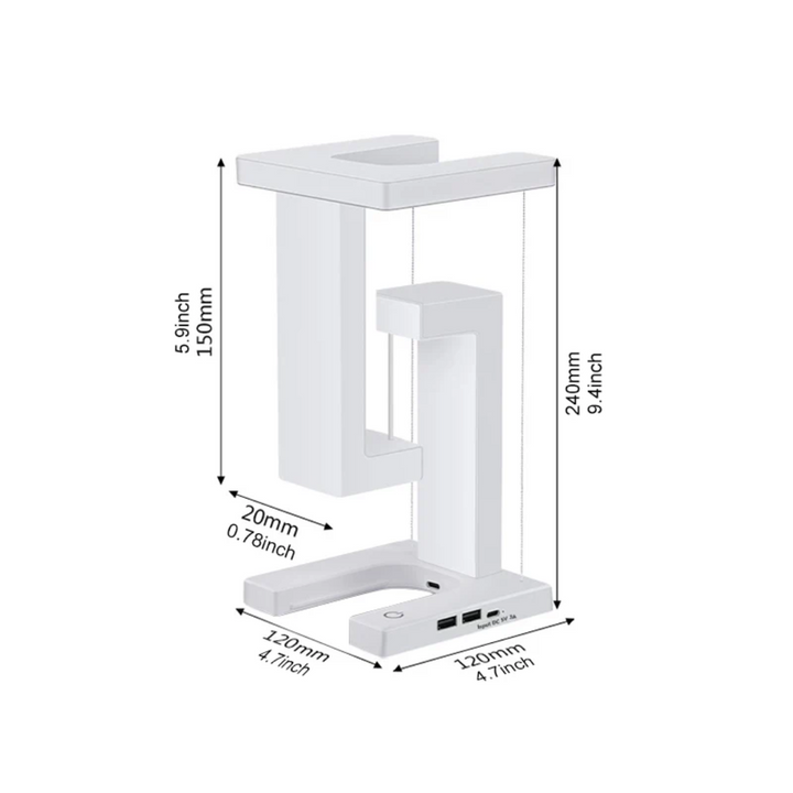 BowLift | Anti Gravity Orbit Wireless Charging Night Lamp