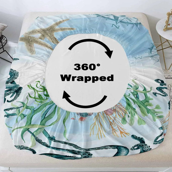 BowLift | 3pcs Octopus Eye Floral Comfortable Duvet Cover Bedding Set