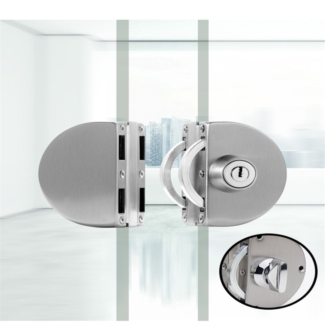 BowLift | Sliding Door Stainless Steel Safety Glass Door Lock