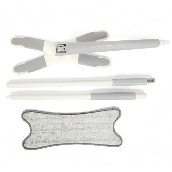 BowLift | Congis X type Microfiber floor mop with 3pcs mop cloth replace Hand free wash flat mop Manual Extrusion Household Cleaning Tools