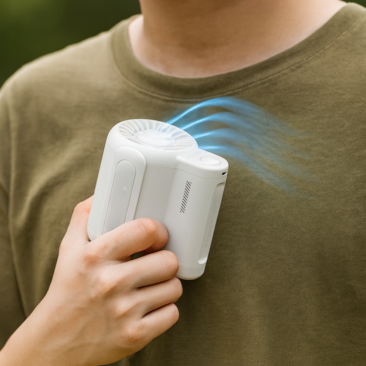 BowLift | Portable Cooling Fan Handsfree Rechargeable Clip