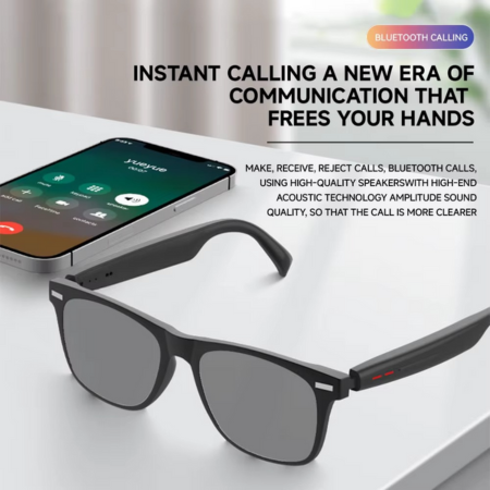 BowLift | Smart Audio Sunglasses with Touch Control, AI Voice Assistant, and UV Protection