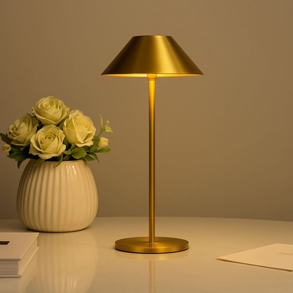 BowLift | Gold Modern Touch LED Lamp
