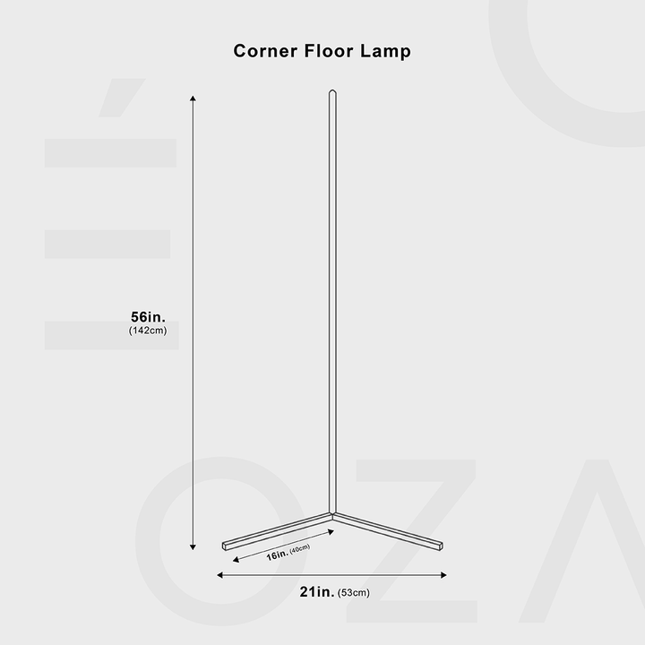 BowLift | Standing Corner Lamp LED Dimmable Minimalist Design