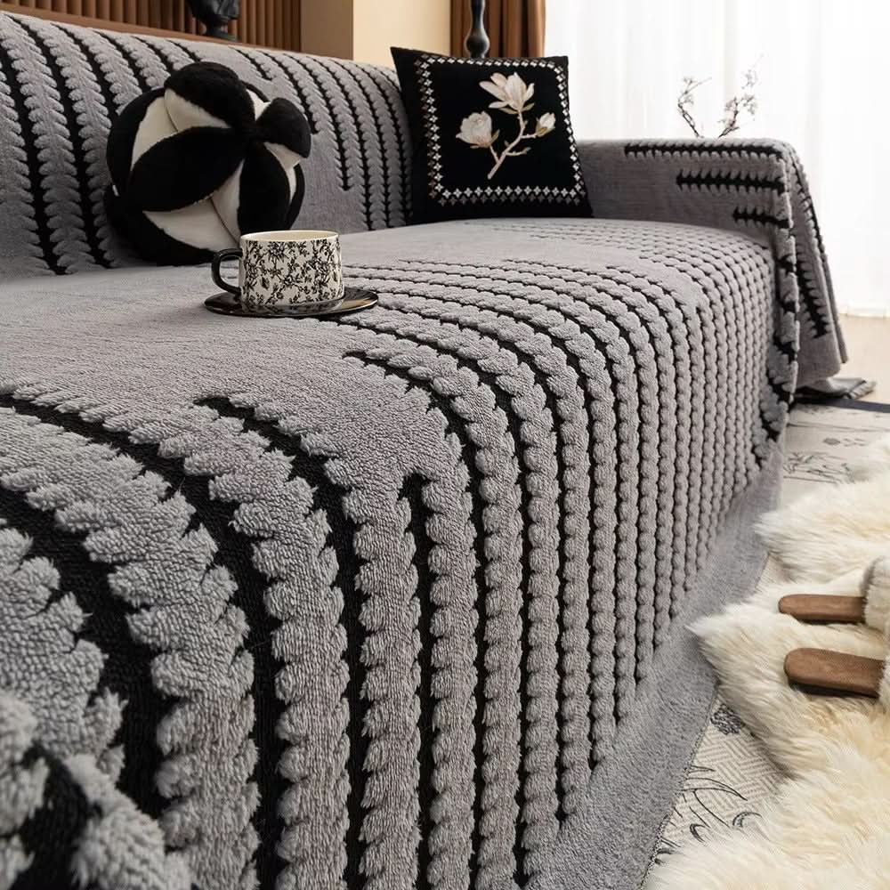 BowLift | Plush Sofa Cover with Non-Slip Back