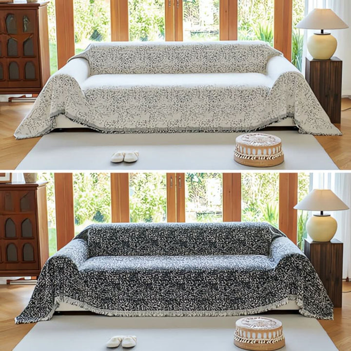 BowLift | Reversible Microfiber Sofa Cover, Non-Slip and Easy to Care for