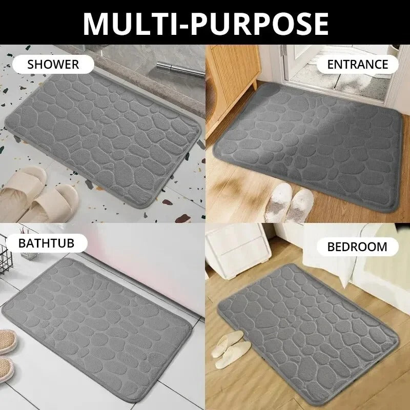 BowLift | CozyStone | Memory Foam Non-Slip Rug Mat 60x90 cm