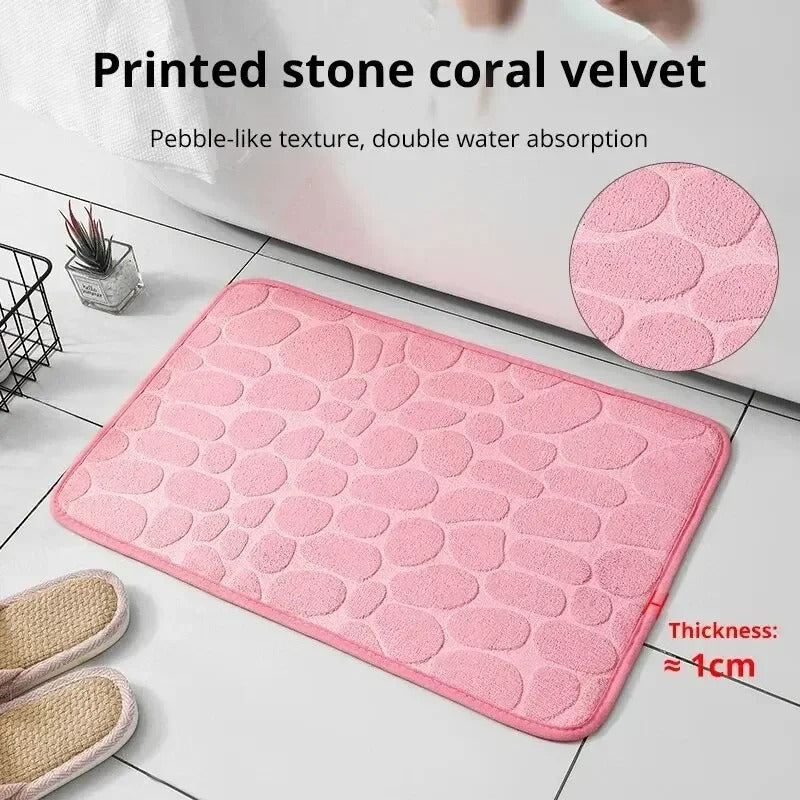 BowLift | CozyStone | Memory Foam Non-Slip Rug Mat 60x90 cm