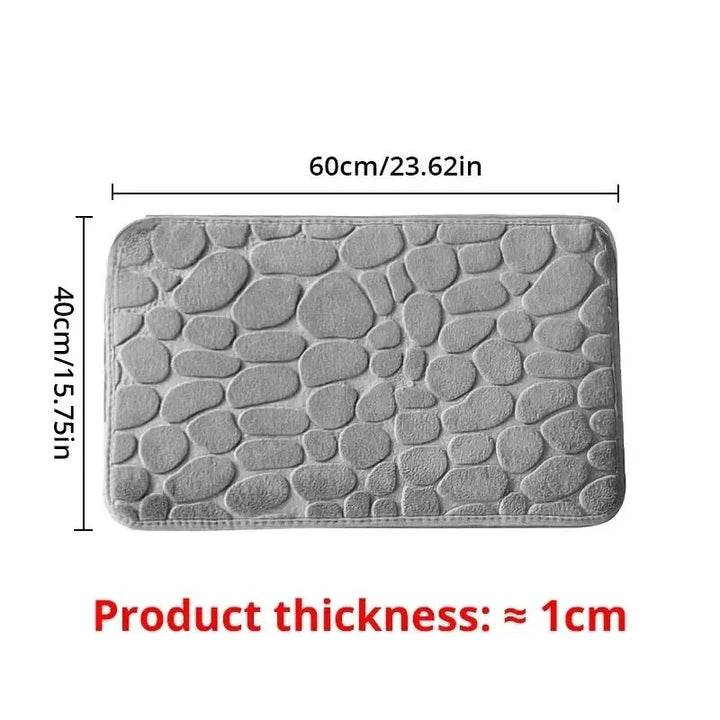 BowLift | CozyStone | Memory Foam Non-Slip Rug Mat 60x90 cm