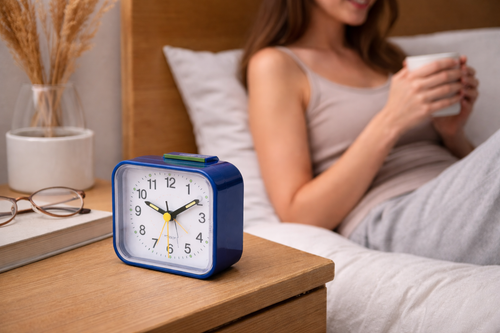 BowLift | Silent & Peaceful Alarm Clock – Non-Ticking, Gentle Wake-Up Light, Snooze Function