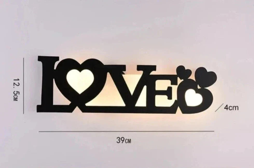 Modern LED Letter Lamp for Wall Mounting – Decorative Light for Living Room and Office | Bowlift