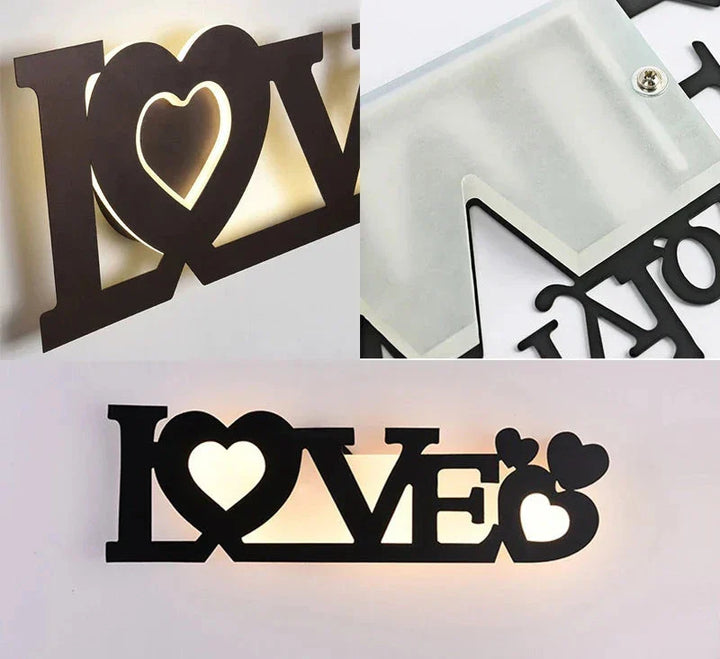 Modern LED Letter Lamp for Wall Mounting – Decorative Light for Living Room and Office | Bowlift