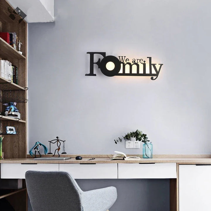 Modern LED Letter Lamp for Wall Mounting – Decorative Light for Living Room and Office | Bowlift