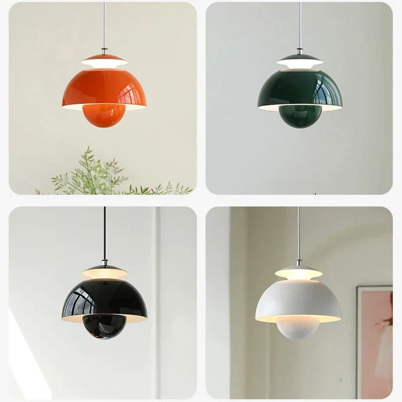 Modern LED Pendant Light Dimmable | Designer Dining Room Lamp for Living Room | Bowlift