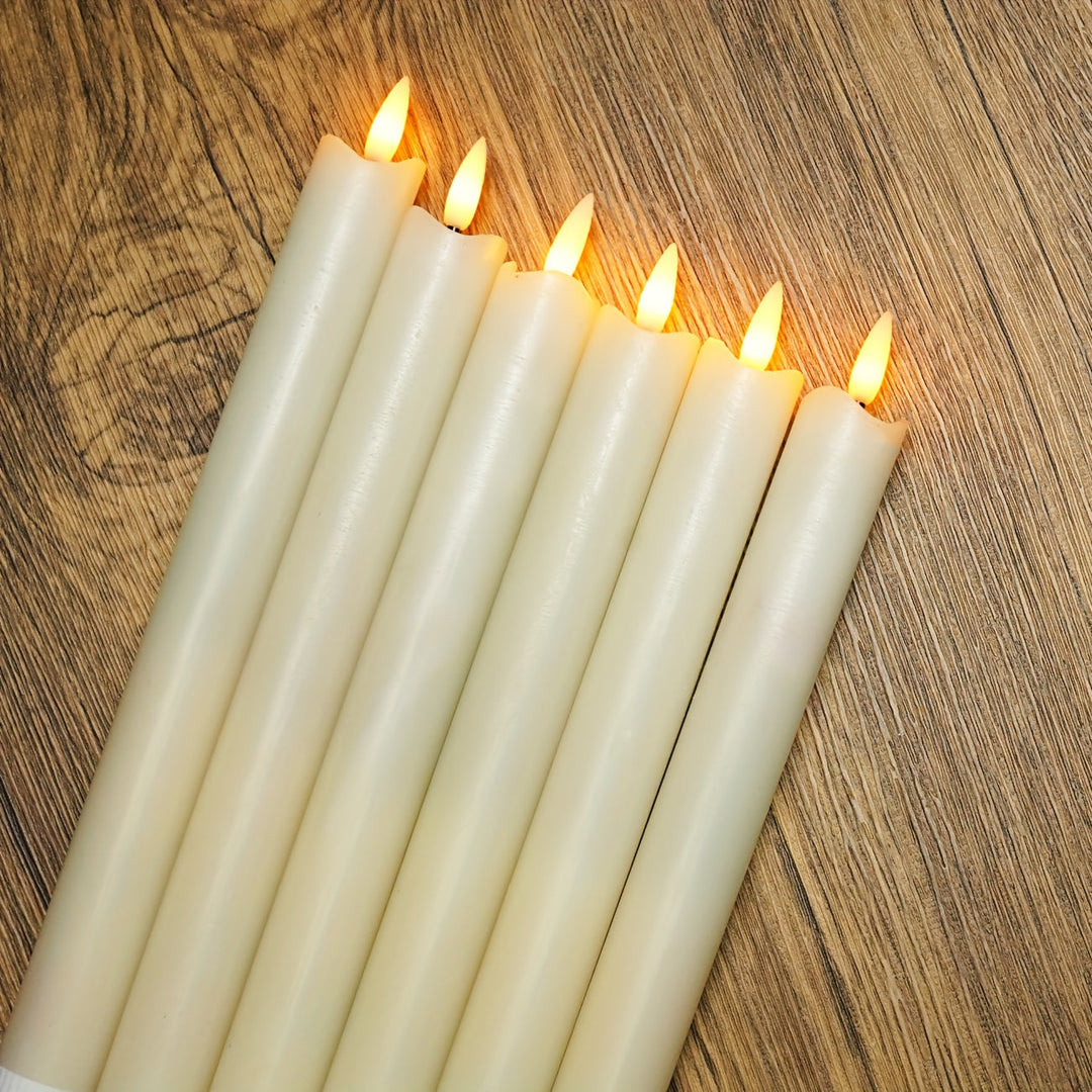 BowLift | CandleLuxe – 6 LED Taper Candles with Remote for Luxurious Event Lighting