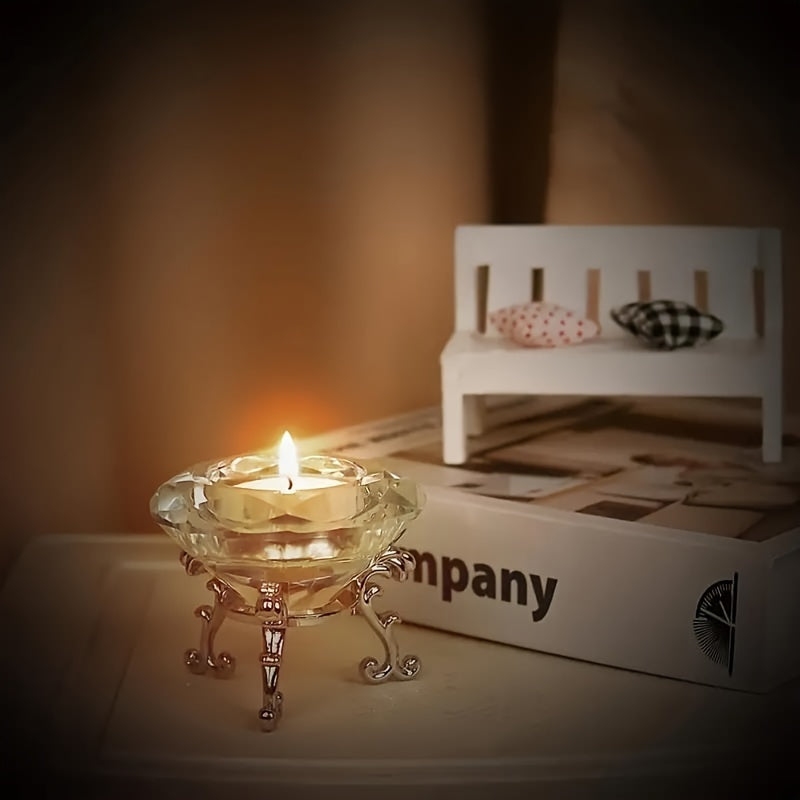 BowLift | RadiantCrystal - Transparent European Candle Holder Set