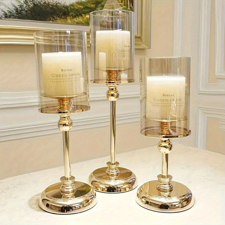 BowLift | NuptialGlow - Retro Luxe Candleholder Set for Weddings