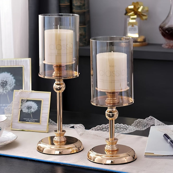 BowLift | NuptialGlow - Retro Luxe Candleholder Set for Weddings