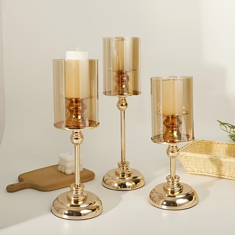 BowLift | NuptialGlow - Retro Luxe Candleholder Set for Weddings