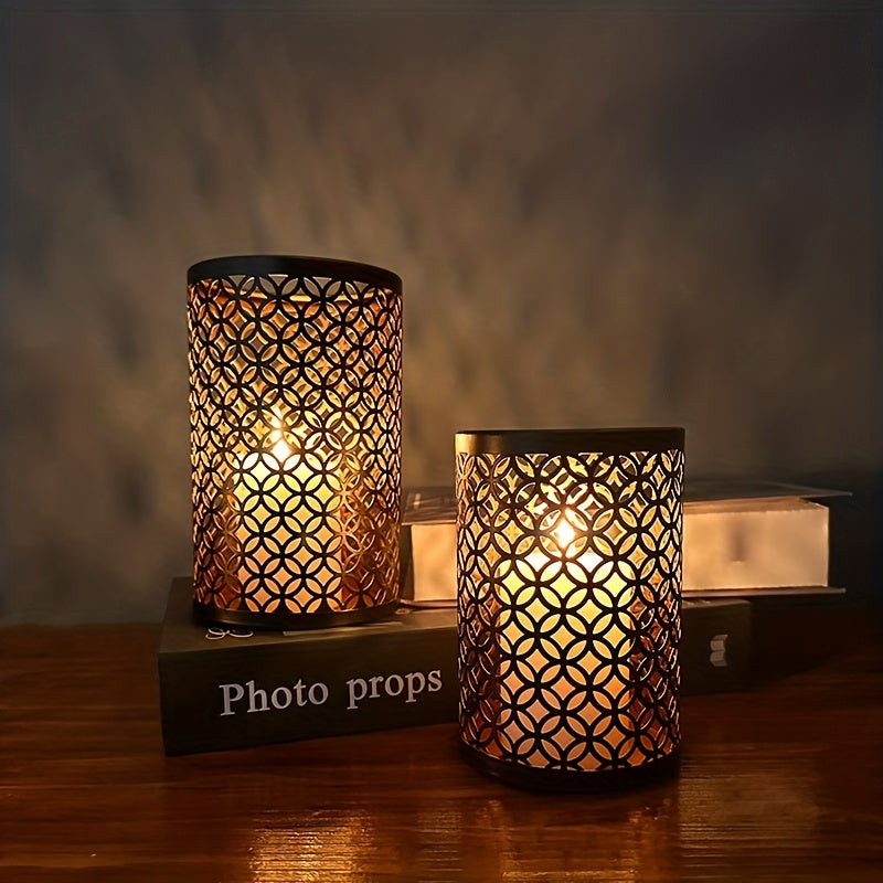 BowLift | StylishFlame - 3-Piece Iron Candle Holders