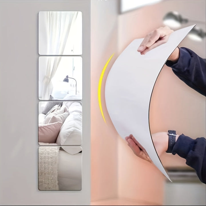 BowLift | ClearReflections - Durable Acrylic Wall Mirror Set