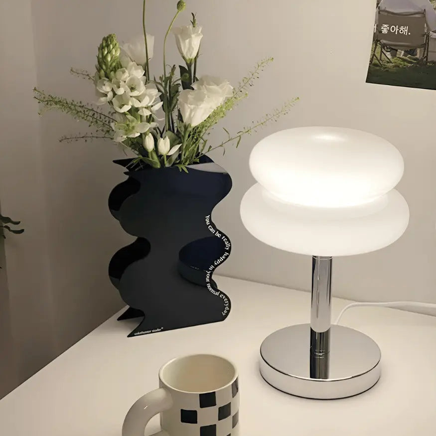BowLift | GlamoraLite - Elegant Glass Table Lamp for Your Interior