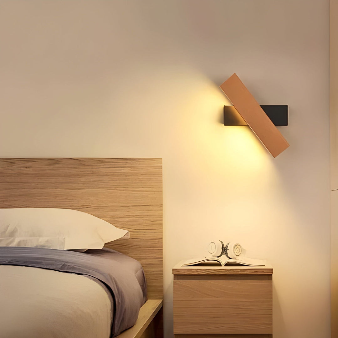 BowLift | Modern Wall Lamp with Wooden Accent