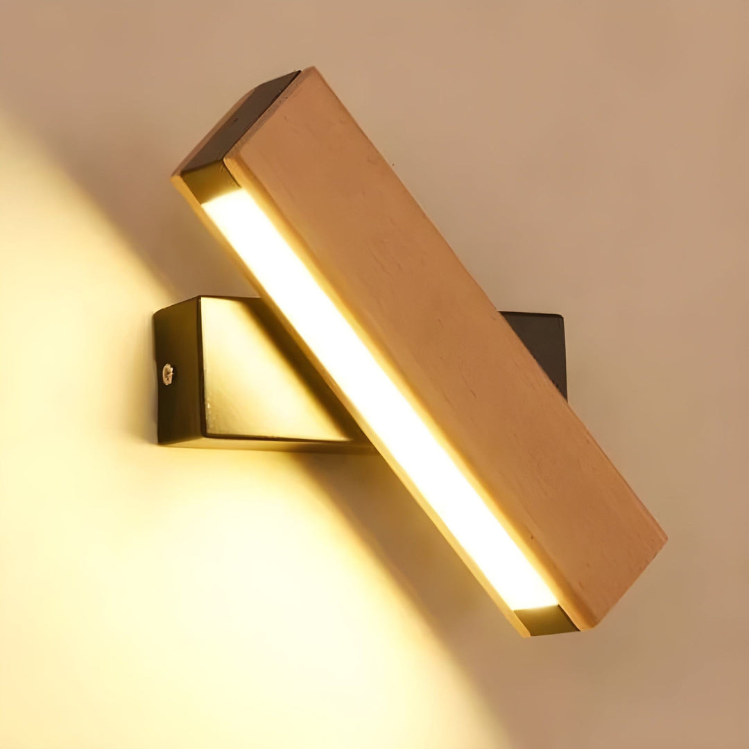 BowLift | Modern Wall Lamp with Wooden Accent